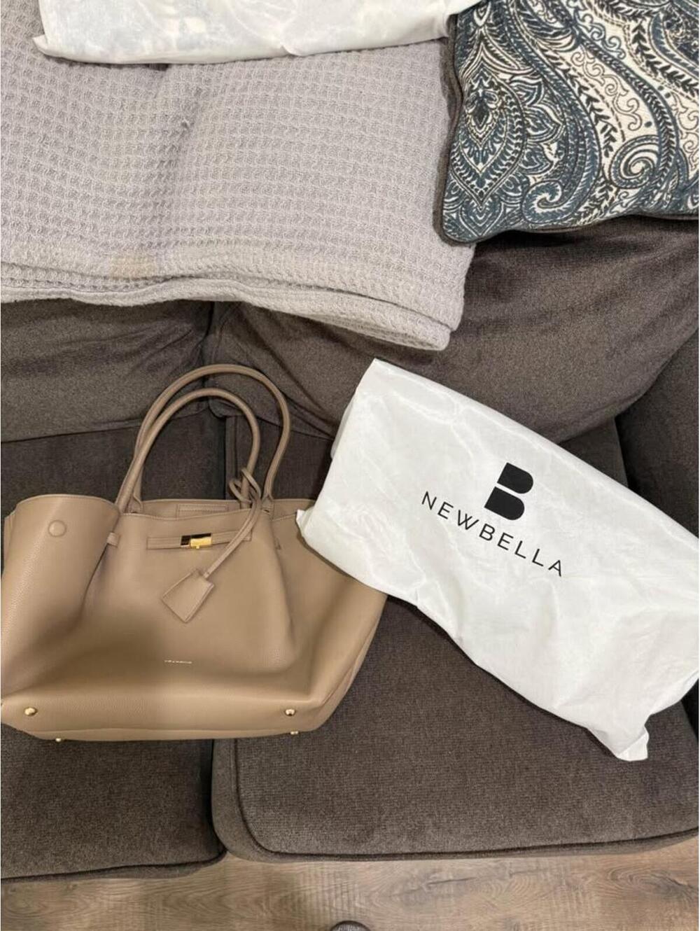 Newbella Marella Top Handle Tote Taupe